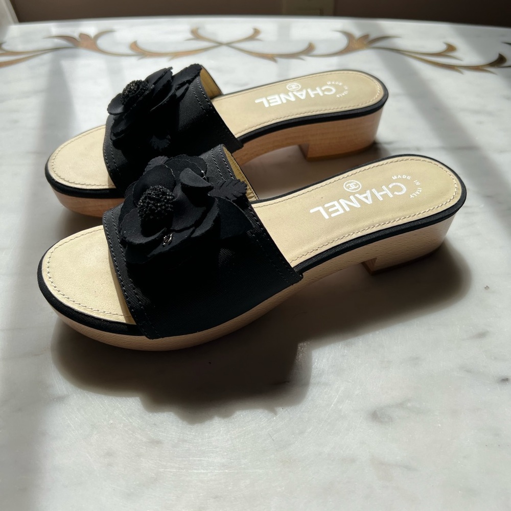 Chanel sandal clog mules